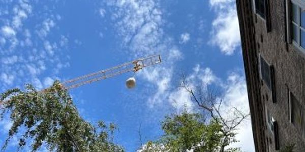 Big Bag mit Kran Lieferung